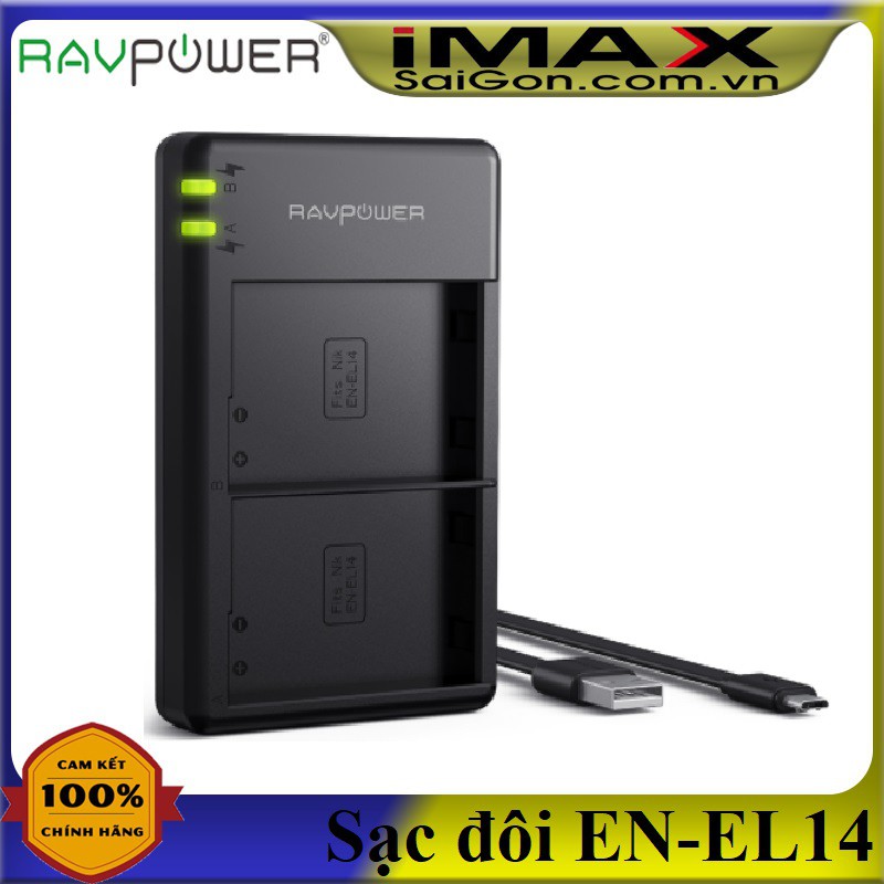 Sạc máy ảnh RavPower cho Nikon EN-EL14