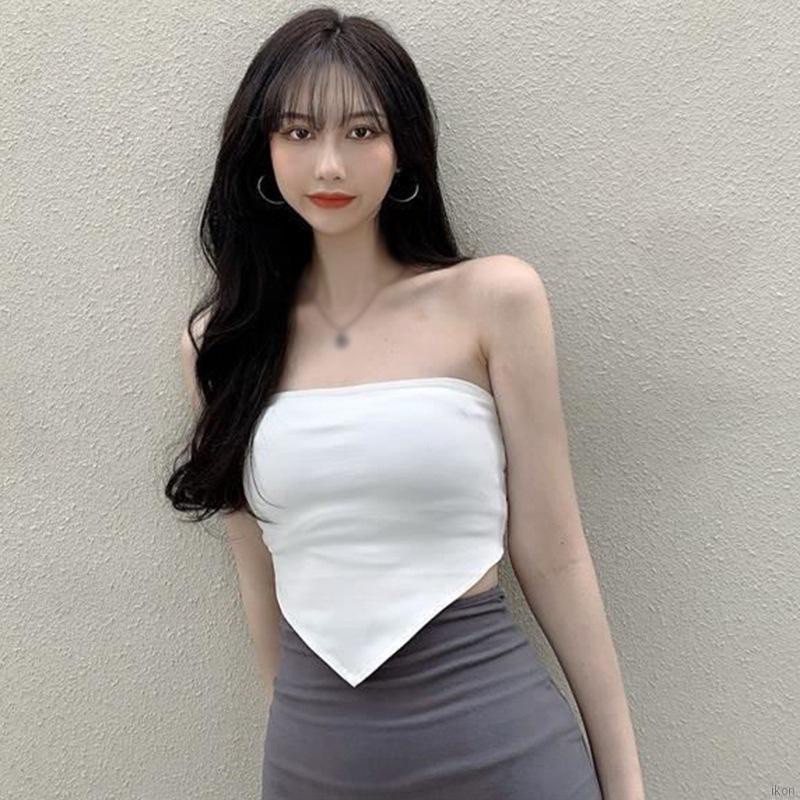 Áo Cotton Lụa Dệt Kim Sát Nách Lưng Cao Thời Trang Mùa Hè Cho Nữ