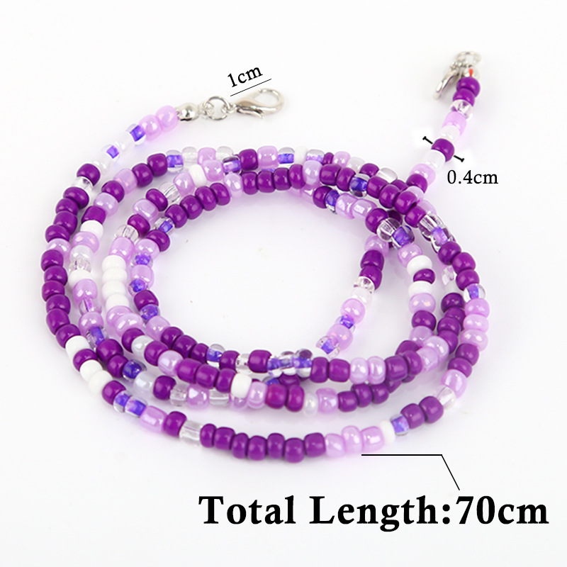 We Flower Dây Đeo Mắt Kính/ Khẩu Trang 50cm / 70cm Đính Hạt Nhiều Màu Sắc