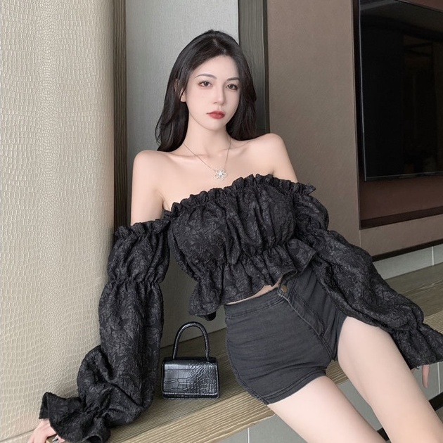 Áo kiểu COZOKC tay phồng dáng ôm thời trang cá tính