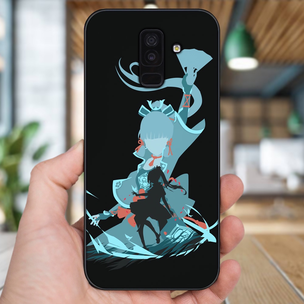 Ốp lưng Samsung A6 Plus viền đen in hình Ayaka Genshin Impact