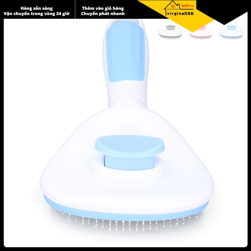 Virgina056 Bàn chải lông cho thú cưng Một bàn tự làm sạch loại bỏ các sợi thảm và rời chó mèo