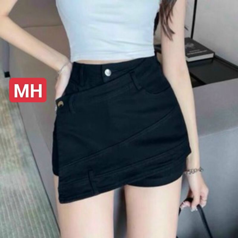 Chân váy kaki đắp chéo sang chảnh _UTNG