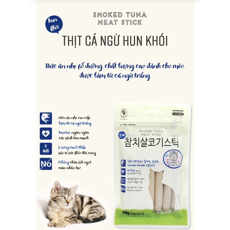 Thịt cá ngừ hun khói Bowwow