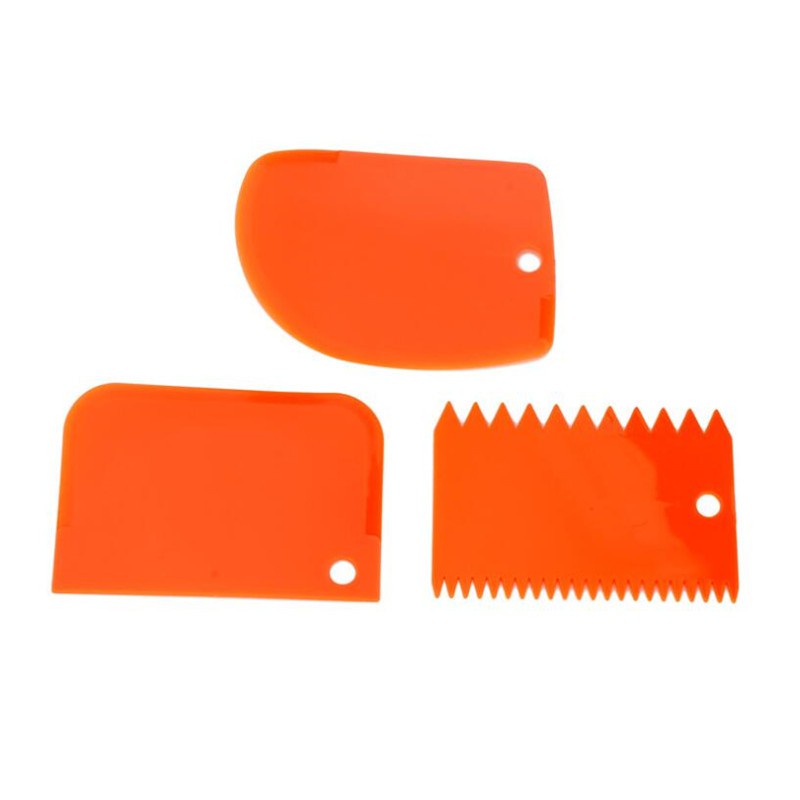 Set 3 dụng cụ chà láng làm mịn răng cưa trang trí bánh