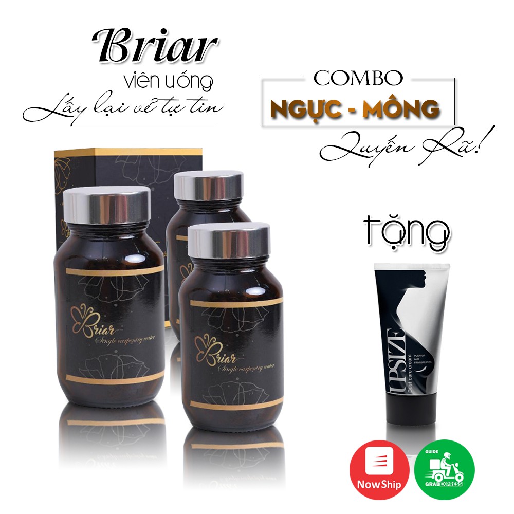 [Chính Hãng] VIÊN UỐNG NỞ NGỰC - MÔNG CĂNG - CHỐNG KHÔ HẠN SAU SINH - BRIAR - TĂNG HAM MUỐN, Briar Điều Hòa Nội Tiết Nữ