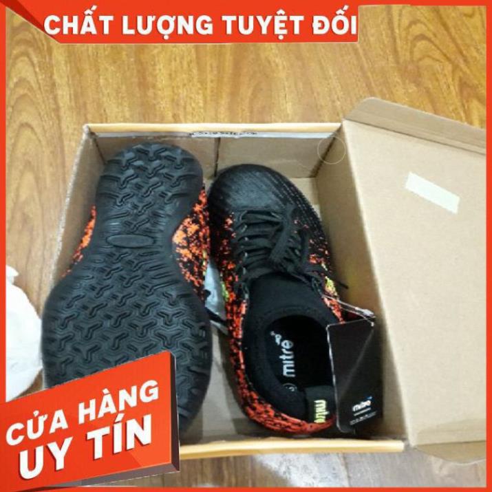 Giày bóng đá Mitre MT170501 (đen - cam) -G78!