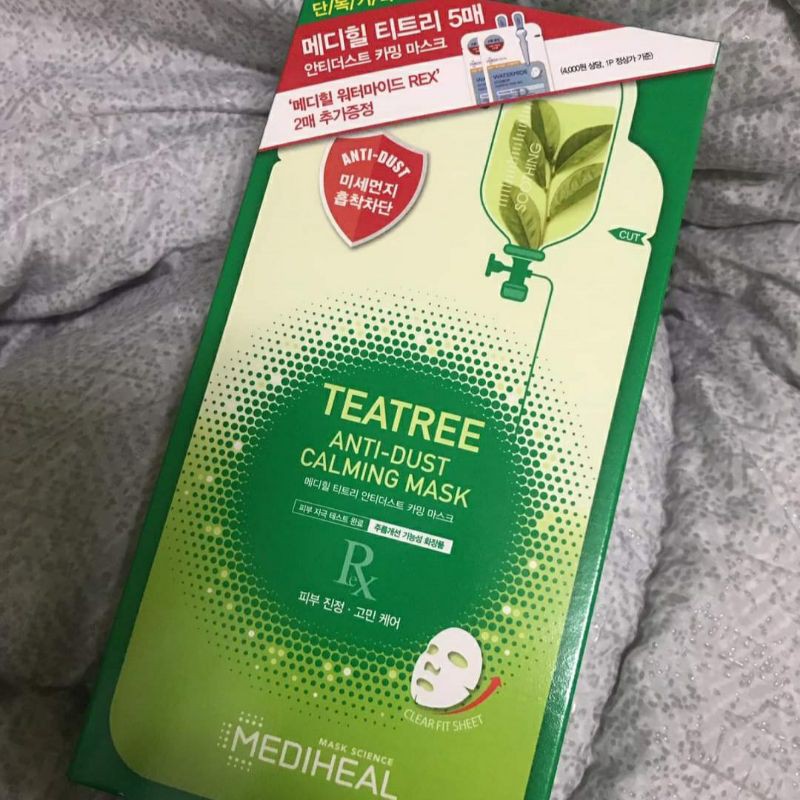 (GRAB - NOWSHIP) Mặt Nạ Hỗ Trợ Giảm Mụn Làm Dịu Da Mediheal Tea Tree Anti-Dust Calming Mask 24ml