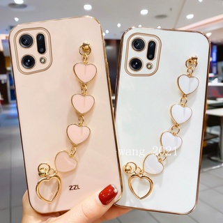 Ốp Điện Thoại Mềm Bảo Vệ Toàn Diện Phối Dây Đeo Tay Cho OPPO Find X5 Pro 5G A96 A76 A16e A16k 4G 2022