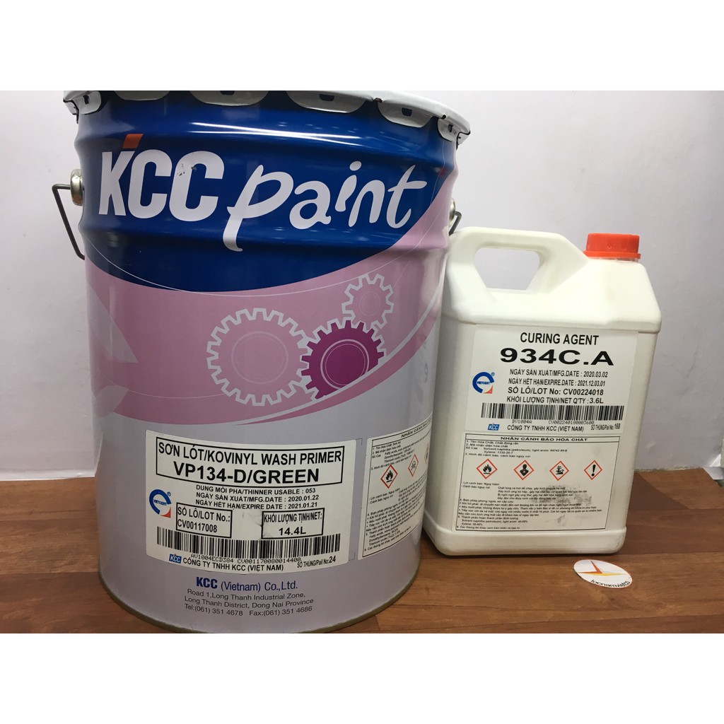 Sơn lót chịu Axit KCC KOVINYL WASH PRIME VP134-DGREEN 18L