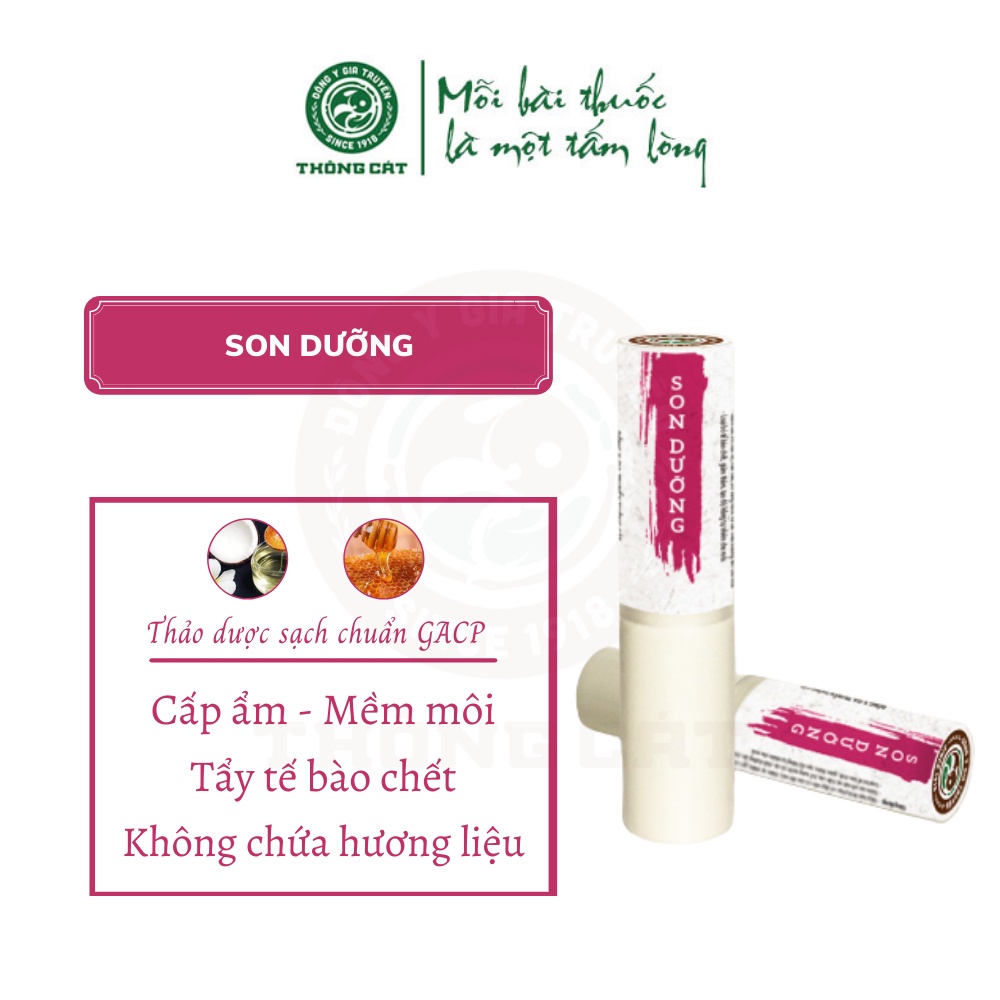 Son dưỡng môi không màu thảo dược hữu cơ Shop dược sĩ gia đình- Dưỡng ẩm hồng môi, hết nẻ môi, khô môi
