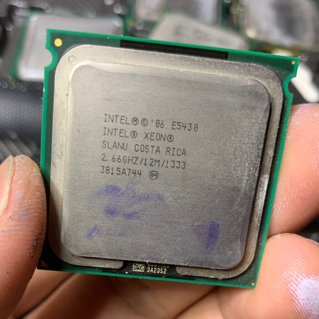 CPU INTEL XEON E5430. 2.66Ghz. 12M. 1333. Đã dán chân socket mod sang 775
