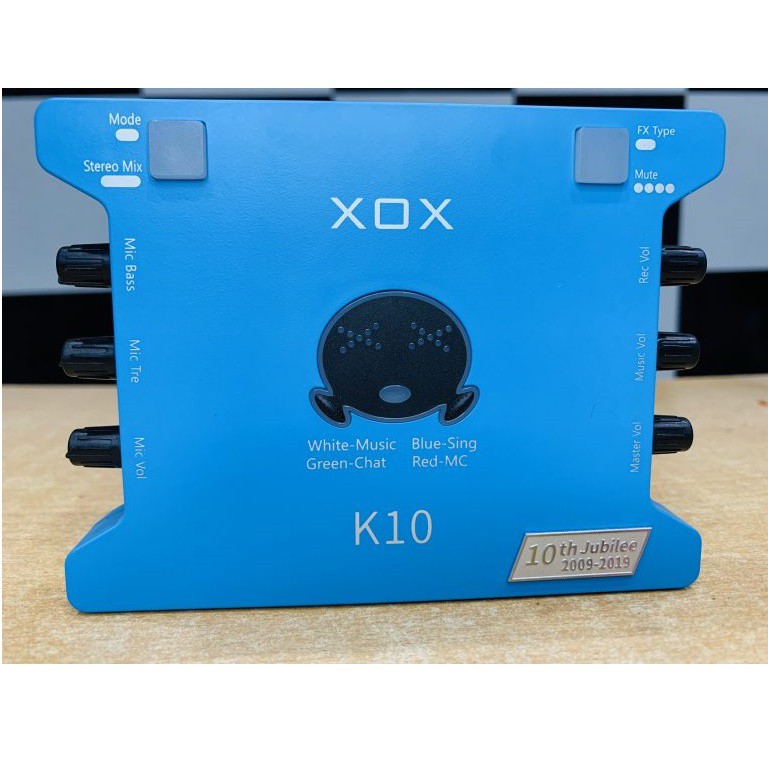 [Mã SKAMCLU9 giảm 10% đơn 100K] SOUND CARD Thu Âm XOX K10 (10TH) JUBILEE (BẢN KỈ NIỆM 10 NĂM) - Chính hãng phân phối