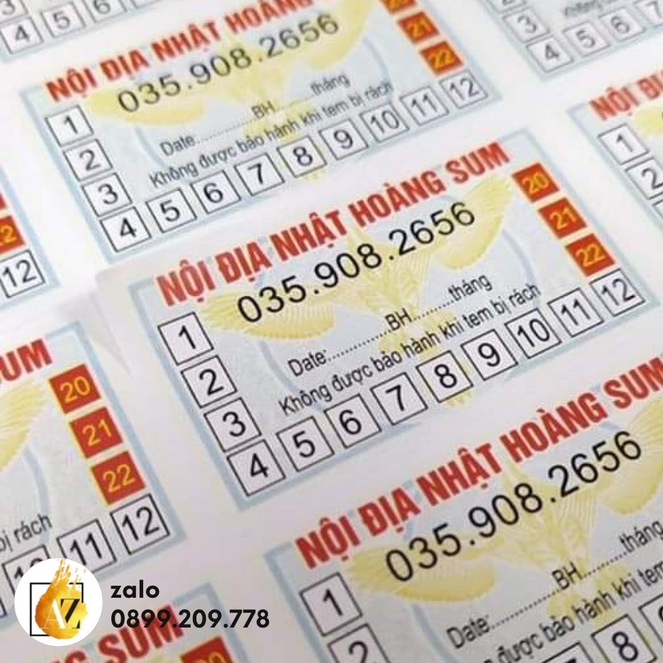 In tem vỡ, in tem bảo hành niêm phong chống hàng giả theo yêu cầu