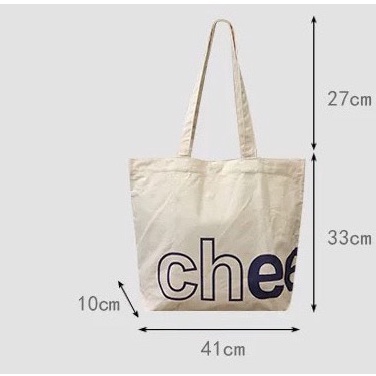 Túi tote túi vải canvas phong cách Hàn quốc có khóa miệng ngăn phụ bên trong thời trang ulzzang-Haka store
