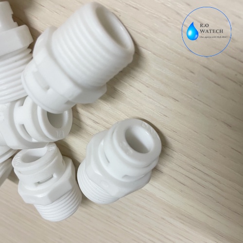 Nối thẳng , co nối thẳng  ren ngoài  21 và 1 Đầu Dây 6mm hoặc 10mm , nối thẳng 21-6 , 21-10  dùng trong máy lọc nước
