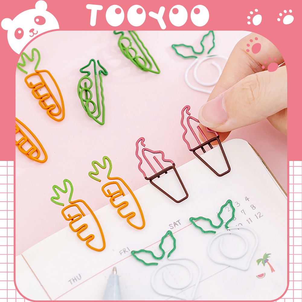 Kẹp giấy kim loại nhiều mẫu dễ thương cute TooYoo TY0121