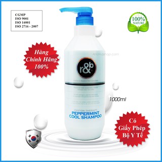 Dầu Gội Ngăn Gàu Mát Lạnh Bạc Hà R&B Peppermint Cool Shampoo 1000ml
