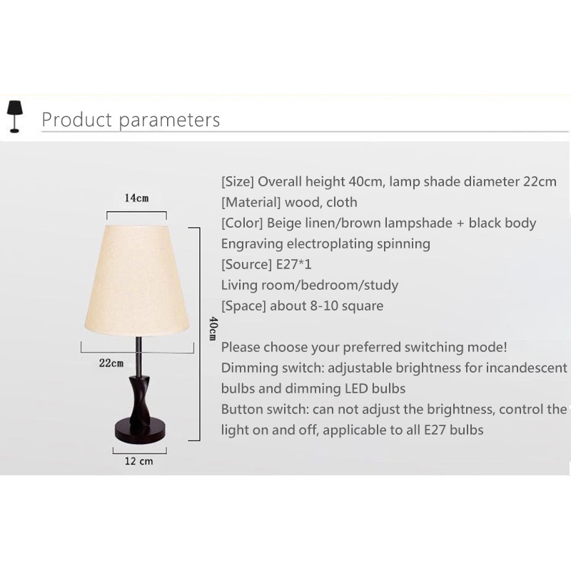 Đèn vải nghệ thuật Nhật Bản/ Đèn có thể điều chỉnh/ Đèn bàn LED đơn giản/ Đèn đầu giường/ Đèn phòng ngủ/ Đèn quầy bar/ Đèn bàn gỗ thô/ Đèn thủ công cao cấp