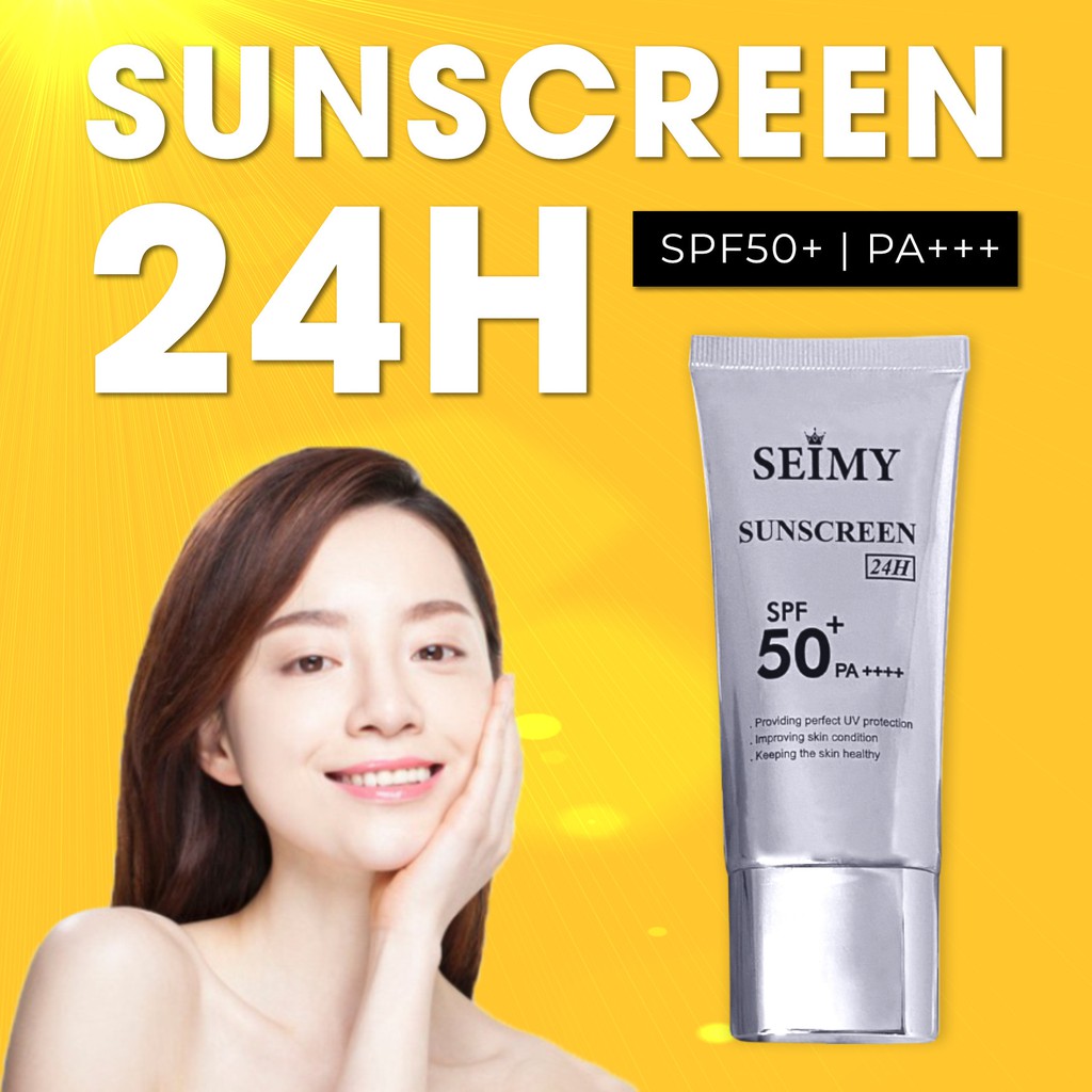 [CHÍNH HÃNG] Kem chống nắng dưỡng da dưỡng trắng Seimy - Sunscreen 24h - Kem dưỡng da chống nắng | BigBuy360 - bigbuy360.vn