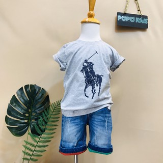 Áo thun bé trai thun 4 chiều cao cấp 100% cotton