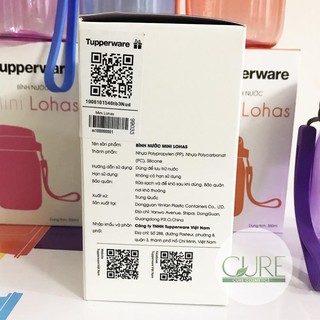 Tupperware - Bình nước Mini Lohas 350ml pha nước cam cho bé