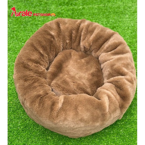 [ Hình thật ] Ổ nệm tròn nhung mềm mại, êm ái , giữ ấm cho chó mèo cao cấp, dễ thương, đáng yêu