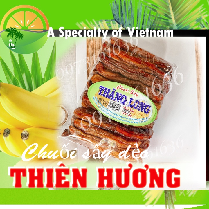 Chuối già hương sấy dẻo Thăng Long/500g