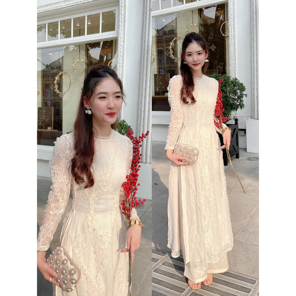 Áo dài ren Vivian thời trang nữ by MULLET