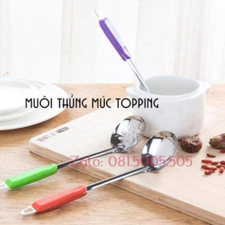 Muôi thủng múc trân châu Muôi Thủng múc Topping, Muỗng thủng múc Trân châu Vợt múc topping trân T166H