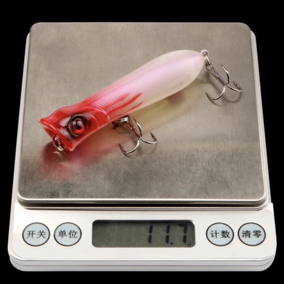 Mồi Giả POPPER Câu Nổi Chuyên Chẽm, Vòn, Vược, Mú dài 8cm nặng 11g S21