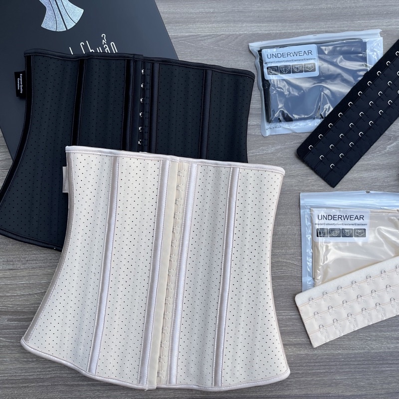 Đai Nịt Bụng Latex Hy Lạp 25 Xương Thông Hơi - Định Hình Tạo Hốc Eo - Kèm Quà Tặng