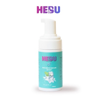 Dung dịch vệ sinh nam HEBU dạng bọt hương bạc hà giúp khử mùi tự nhiên lành tính và giảm viêm ngứa chai vòi nhấn 100ml