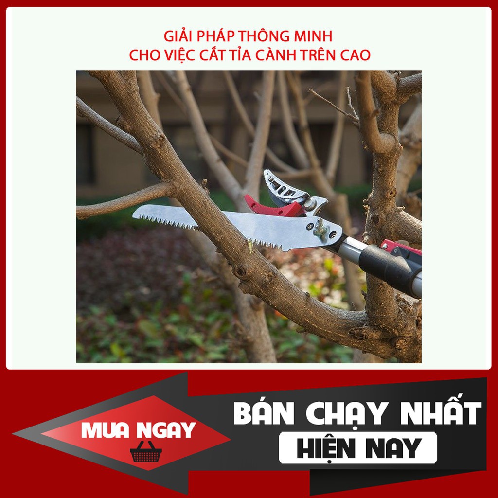 [ Hàng Nhật ] Kéo Cắt Cành Trên Cao 4m 3 Đoạn Tốt Nhất Thị Trường