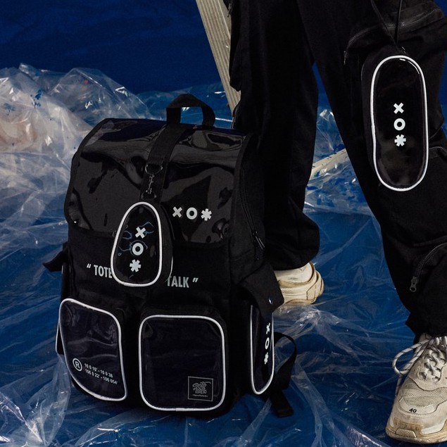 Balo đi học - Cặp đi học Tote Talk VK backpack dành cho nam nữ thời trang - Bảo Hành Trọn Đời Mã XO Màu Đen
