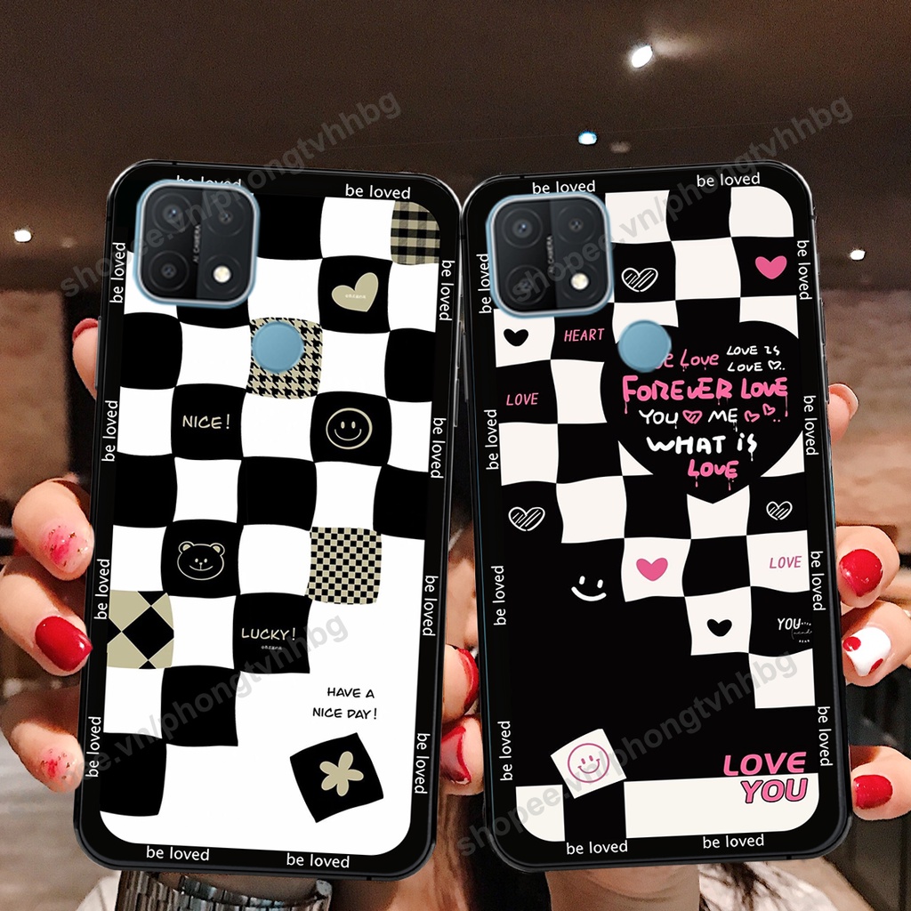 Ốp lưng Oppo A15 / A15s  ốp họa tiết trái tim caro, chuột mikey thể thao cực đẹp cute cực bền bỉ