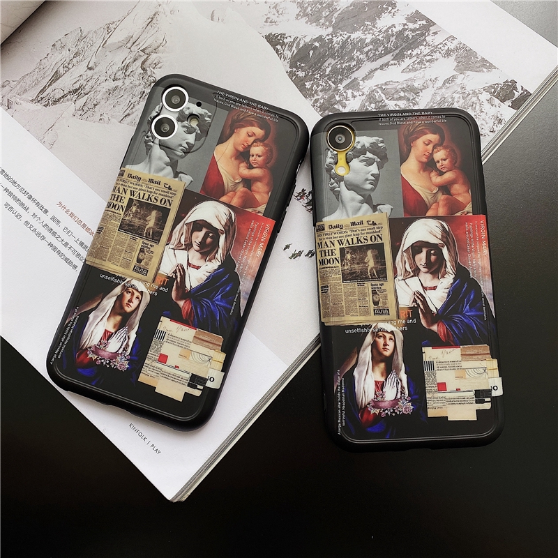 Ốp điện thoại mềm phong cách retro cho iPhone 11 Pro MAX i7 i8 plus XR XS MAX SE 2020 | BigBuy360 - bigbuy360.vn