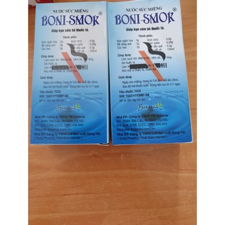 Nước súc miệng bỏ thuốc lá boni-smok 150ml - ảnh sản phẩm 2