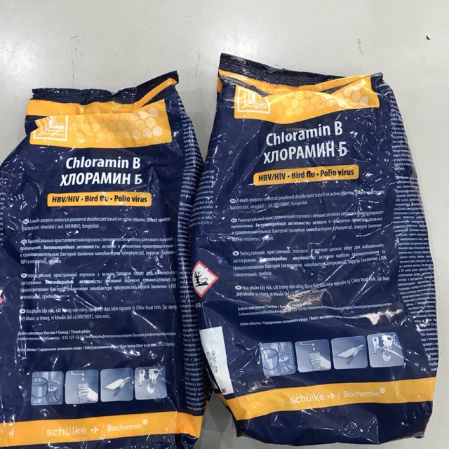 cloramin B chính hãng tiệp khắc - cộng hoà séc. nguyên túi zin 1kg