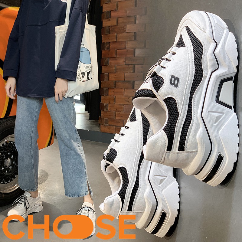 Giày Nữ Sneaker Phong Cách Choose Mới Đế Độn G2908