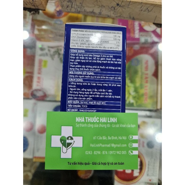 🔱   Alaska Omega 3 tăng cường thị lực - Lọ 100 viên