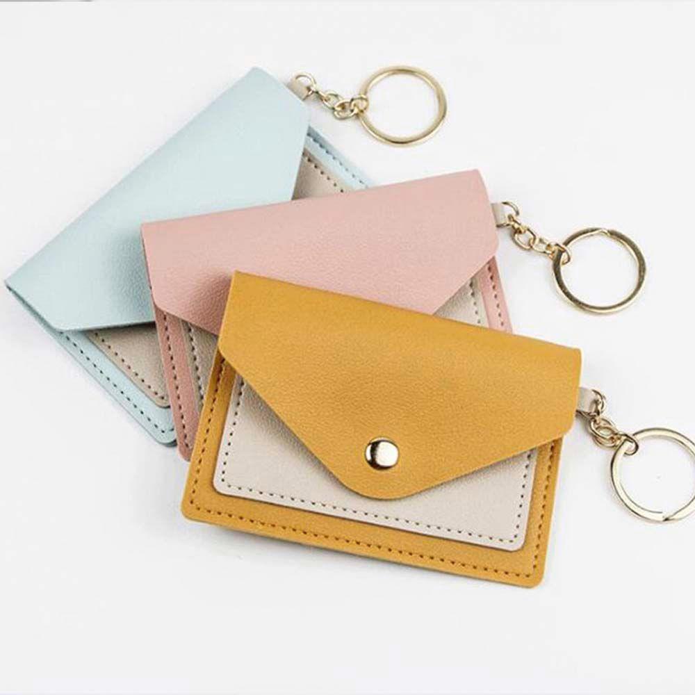 Ví Đựng Thẻ Kèm Móc Khóa Phong Cách Hàn Quốc