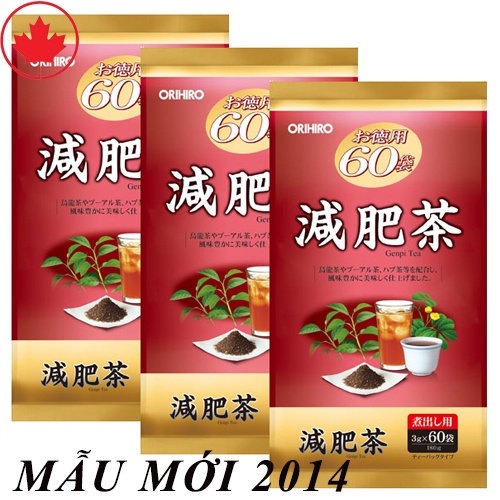Trà tiêu mỡ bụng Nhật Bản genpi Tea #Orihiro