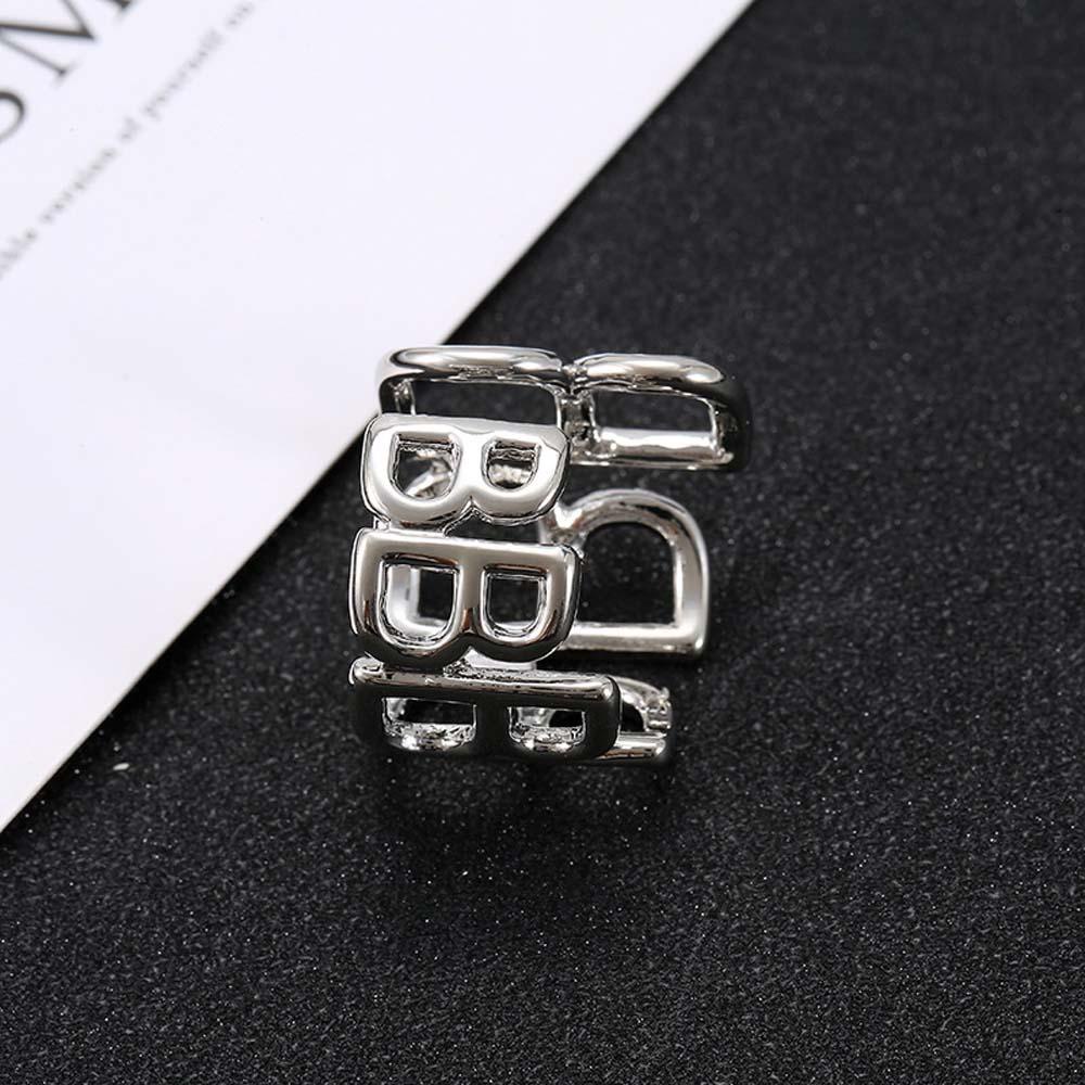 Nhẫn Hở Khắc Chữ Thời Trang Mùa Thu Cho Nữ