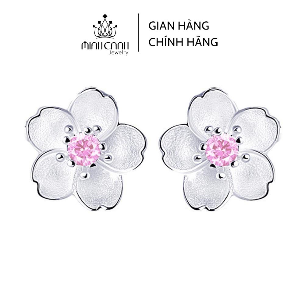 Bông Tai Bạc Hoa Anh Đào - Minh Canh Jewelry