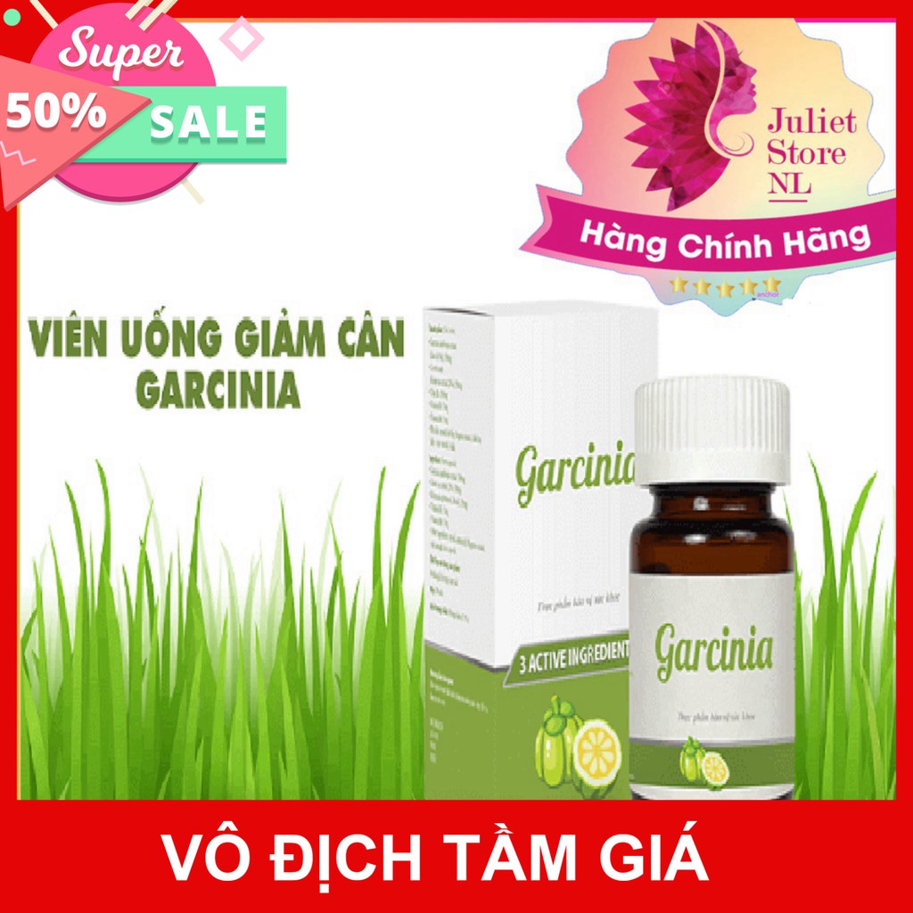 [CHÍNH HÃNG] GARCINIA VIÊN UỐNG GIẢM CÂN NHANH 7-10KG ĐẸP DA THẦN TỐC 100% AN TOÀN HIỆU QUẢ