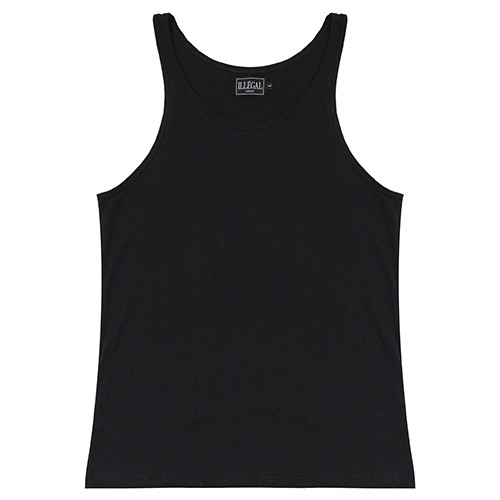 ÁO BA LỖ SLIMFIT MÀU ĐEN