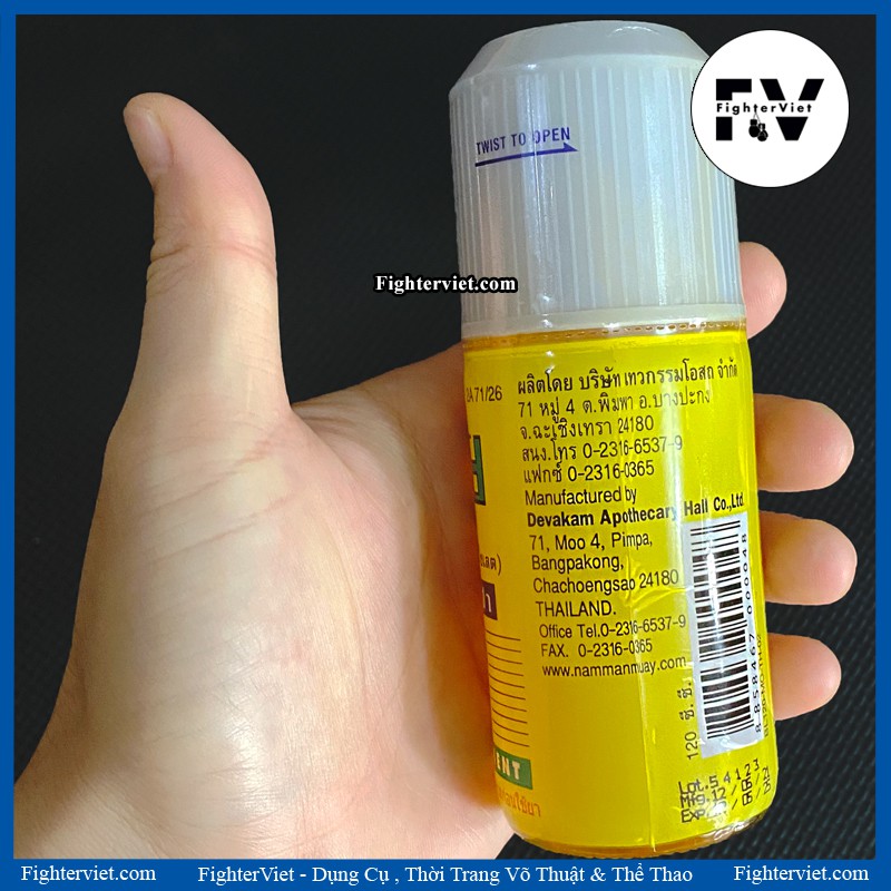 Dầu Nóng Xoa Bóp NAMMAN Muay Thai Boxing Dầu Thái Lan -120ml