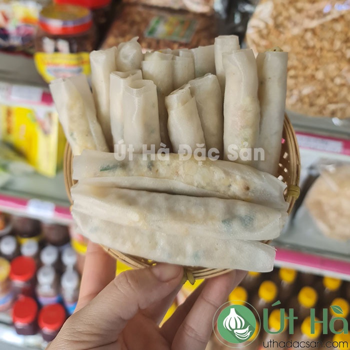 Ram Bắp Quảng Ngãi Cuốn Sẵn Hộp 500gr Ram Nhà Làm Giòn Ngon Chuẩn Vị Quê - Út Hà Đặc Sản