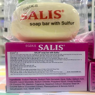 Xà phòng ngừa mụn nấm ngứa SATID và SALIS Soap Bar, bánh xà bông tắm hết viêm da đầu body cơ thể - Trung Đông Pharmacy